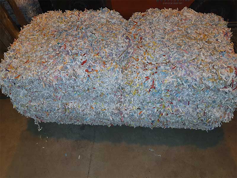 Ballot papier broyé